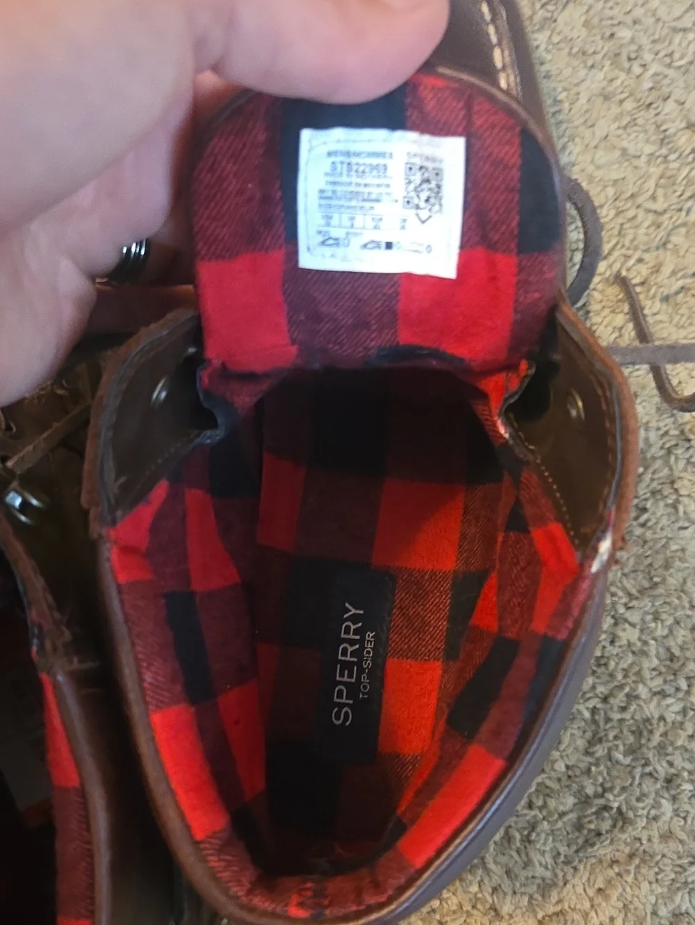 Men's Leather Sperry Boots
